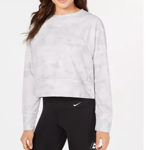 nike dri fit cropped sweatshirt